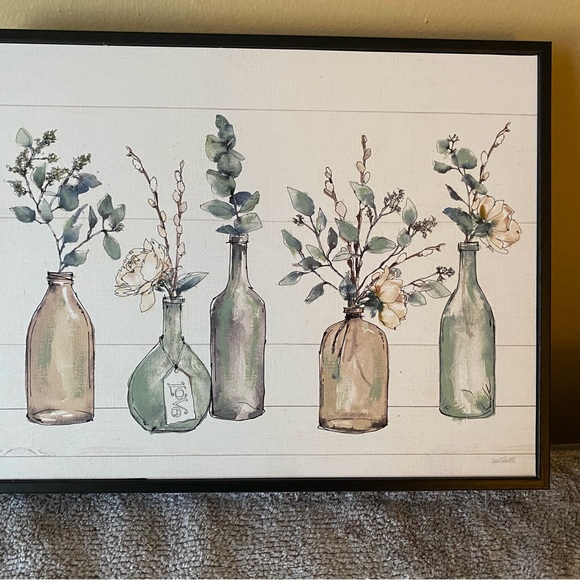 Wall Art - Bottles/Plant on Canvas - Picture 2 of 6